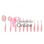 Pensule de Make-up 10 bucati Amelie ovale Pink Profesionale